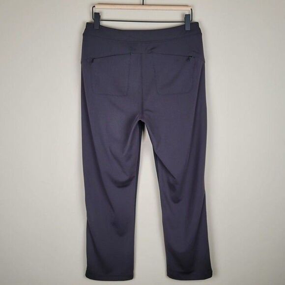 Athleta Size 10 Headlands Hybrid Pant Cropped Stretch Hiking Travel Black Brown - Picture 5 of 10